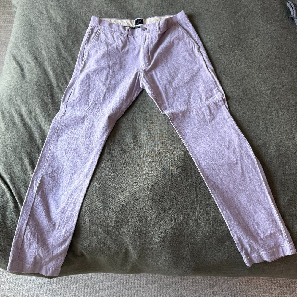 J Crew Stretch Linen Chino in 484 Slim Fit 31/32